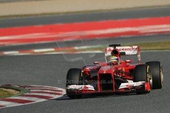 World © Octane Photographic Ltd. Formula 1 Winter testing, Barcelona – Circuit de Catalunya, 2nd March 2013. Ferrari F138 – Felipe Massa. Digital Ref: 0583lw1d9766
