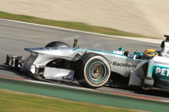 World © Octane Photographic Ltd. Formula 1 Winter testing, Barcelona – Circuit de Catalunya, 2nd March 2013. Mercedes AMG Petronas F1 W04 – Lewis Hamilton. Digital Ref: 0583lw7d0924