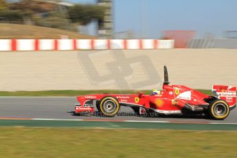 World © Octane Photographic Ltd. Formula 1 Winter testing, Barcelona – Circuit de Catalunya, 2nd March 2013. Ferrari F138 – Felipe Massa. Digital Ref: 0583lw7d0944