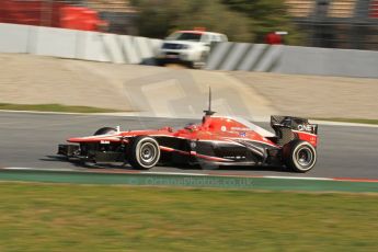 World © Octane Photographic Ltd. Formula 1 Winter testing, Barcelona – Circuit de Catalunya, 2nd March 2013. Marussia MR02, Jules Bianchi. Digital Ref: 0583lw7d0950