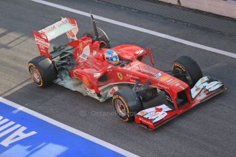 World © Octane Photographic Ltd. Formula 1 Winter testing, Barcelona – Circuit de Catalunya, 3rd March 2013. Ferrari F138 – Fernando Alonso. Digital Ref: 0584lw1d0129