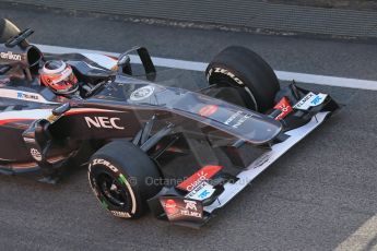 World © Octane Photographic Ltd. Formula 1 Winter testing, Barcelona – Circuit de Catalunya, 3rd March 2013. Sauber C32, Nico Hulkenberg. Digital Ref: 0584lw1d0153
