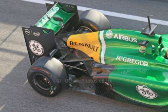 World © Octane Photographic Ltd. Formula 1 Winter testing, Barcelona – Circuit de Catalunya, 3rd March 2013. Caterham CT03, Charles Pic. Digital Ref: 0584lw1d0223