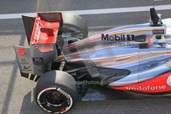 World © Octane Photographic Ltd. Formula 1 Winter testing, Barcelona – Circuit de Catalunya, 3rd March 2013. Vodafone McLaren Mercedes MP4/28. Jenson Button. Digital Ref: 0584lw1d0419
