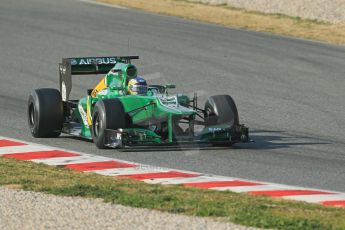 World © Octane Photographic Ltd. Formula 1 Winter testing, Barcelona – Circuit de Catalunya, 3rd March 2013. Caterham CT03, Charles Pic. Digital Ref: 0584lw1d0441