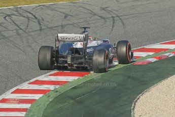World © Octane Photographic Ltd. Formula 1 Winter testing, Barcelona – Circuit de Catalunya, 3rd March 2013. Williams FW35, Pastor Maldonado, morning session. Digital Ref: 0584lw1d0480