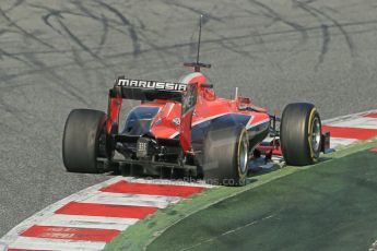 World © Octane Photographic Ltd. Formula 1 Winter testing, Barcelona – Circuit de Catalunya, 3rd March 2013. Marussia MR02, Jules Bianchi. Digital Ref: 0584lw1d0484