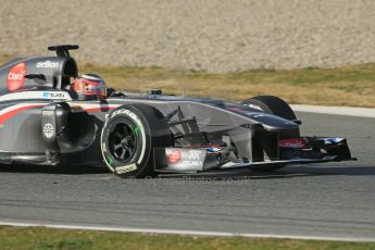 World © Octane Photographic Ltd. Formula 1 Winter testing, Barcelona – Circuit de Catalunya, 3rd March 2013. Sauber C32, Nico Hulkenberg. Digital Ref: 0584lw1d0522