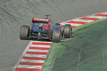 World © Octane Photographic Ltd. Formula 1 Winter testing, Barcelona – Circuit de Catalunya, 3rd March 2013. Toro Rosso STR8, Daniel Ricciardo. Digital Ref: 0584lw1d0527