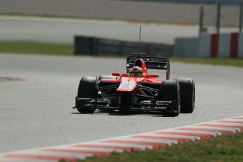 World © Octane Photographic Ltd. Formula 1 Winter testing, Barcelona – Circuit de Catalunya, 3rd March 2013. Marussia MR02, Jules Bianchi. Digital Ref: 0584lw1d0722