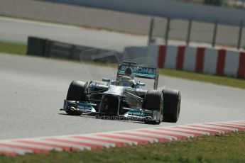 World © Octane Photographic Ltd. Formula 1 Winter testing, Barcelona – Circuit de Catalunya, 3rd March 2013. Mercedes AMG Petronas F1 W04 – Nico Rosberg. Digital Ref: 0584lw1d0759