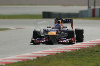 World © Octane Photographic Ltd. Formula 1 Winter testing, Barcelona – Circuit de Catalunya, 3rd March 2013. Infiniti Red Bull Racing RB9. Sebastian Vettel. Digital Ref: 0584lw1d0798