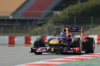 World © Octane Photographic Ltd. Formula 1 Winter testing, Barcelona – Circuit de Catalunya, 3rd March 2013. Infiniti Red Bull Racing RB9. Sebastian Vettel. Digital Ref: 0584lw1d0837