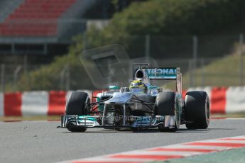 World © Octane Photographic Ltd. Formula 1 Winter testing, Barcelona – Circuit de Catalunya, 3rd March 2013. Mercedes AMG Petronas F1 W04 – Nico Rosberg. Digital Ref: 0584lw1d0852