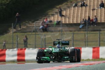 World © Octane Photographic Ltd. Formula 1 Winter testing, Barcelona – Circuit de Catalunya, 3rd March 2013. Caterham CT03, Charles Pic. Digital Ref: 0584lw1d0904