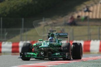 World © Octane Photographic Ltd. Formula 1 Winter testing, Barcelona – Circuit de Catalunya, 3rd March 2013. Caterham CT03, Charles Pic. Digital Ref: 0584lw1d0998