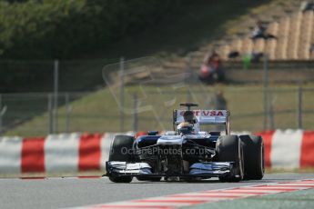 World © Octane Photographic Ltd. Formula 1 Winter testing, Barcelona – Circuit de Catalunya, 3rd March 2013, morning session. Williams FW35, Pastor Maldonado. Digital Ref: