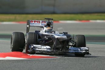 World © Octane Photographic Ltd. Formula 1 Winter testing, Barcelona – Circuit de Catalunya, 3rd March 2013, morning session. Williams FW35, Pastor Maldonado. Digital Ref: 0584lw1d1101