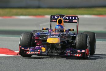 World © Octane Photographic Ltd. Formula 1 Winter testing, Barcelona – Circuit de Catalunya, 3rd March 2013. Infiniti Red Bull Racing RB9. Sebastian Vettel. Digital Ref: 0584lw1d1128
