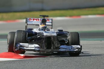 World © Octane Photographic Ltd. Formula 1 Winter testing, Barcelona – Circuit de Catalunya, 3rd March 2013, morning session. Williams FW35, Pastor Maldonado. Digital Ref: 0584lw1d1130