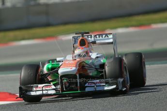 World © Octane Photographic Ltd. Formula 1 Winter testing, Barcelona – Circuit de Catalunya, 3rd March 2013. Sahara Force India VJM06 – Paul di Resta. Digital Ref: 0584lw1d1137