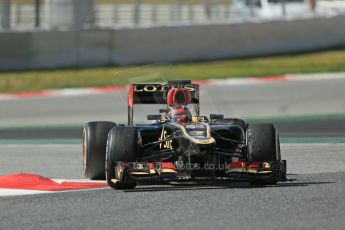 World © Octane Photographic Ltd. Formula 1 Winter testing, Barcelona – Circuit de Catalunya, 3rd March 2013. Lotus E31, Kimi Raikkonen. Digital Ref: 0584lw1d1140