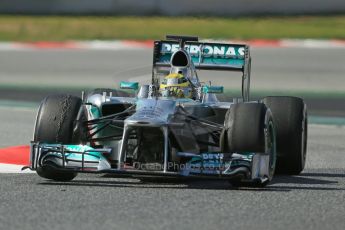 World © Octane Photographic Ltd. Formula 1 Winter testing, Barcelona – Circuit de Catalunya, 3rd March 2013. Mercedes AMG Petronas F1 W04 – Nico Rosberg. Digital Ref: 0584lw1d1147
