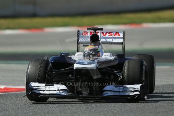 World © Octane Photographic Ltd. Formula 1 Winter testing, Barcelona – Circuit de Catalunya, 3rd March 2013, morning session. Williams FW35, Pastor Maldonado. Digital Ref: 0584lw1d1161