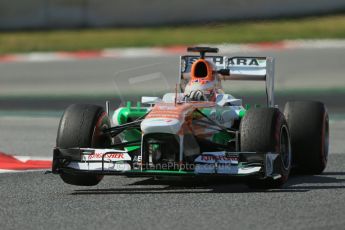 World © Octane Photographic Ltd. Formula 1 Winter testing, Barcelona – Circuit de Catalunya, 3rd March 2013. Sahara Force India VJM06 – Paul di Resta. Digital Ref: 0584lw1d1164