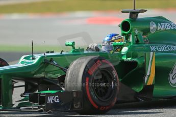 World © Octane Photographic Ltd. Formula 1 Winter testing, Barcelona – Circuit de Catalunya, 3rd March 2013. Caterham CT03, Charles Pic. Digital Ref: 0584lw1d1188