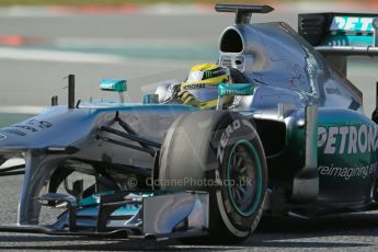 World © Octane Photographic Ltd. Formula 1 Winter testing, Barcelona – Circuit de Catalunya, 3rd March 2013. Mercedes AMG Petronas  F1 W04 – Nico Rosberg. Digital Ref: 0584lw1d1211