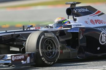 World © Octane Photographic Ltd. Formula 1 Winter testing, Barcelona – Circuit de Catalunya, 3rd March 2013. Williams FW35, Pastor Maldonado, morning session. Digital Ref: 0584lw1d1243