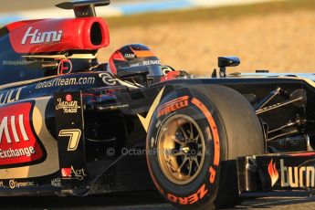 World © Octane Photographic Ltd. Formula 1 Winter testing, Jerez, 8th February 2013. Lotus E31, Kimi Raikkonen. Digital Ref: 0574cb7d7336