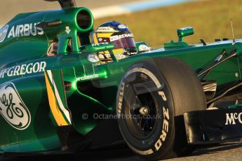 World © Octane Photographic Ltd. Formula 1 Winter testing, Jerez, 8th February 2013. Caterham CT03, Charles Pic. Digital Ref: 0574cb7d7342