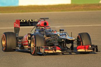 World © Octane Photographic Ltd. Formula 1 Winter testing, Jerez, 8th February 2013. Lotus E31, Kimi Raikkonen. Digital Ref: 0574cb7d7354