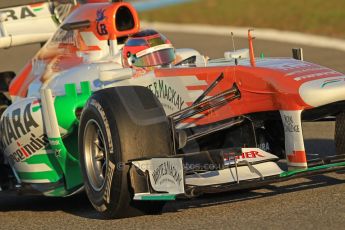 World © Octane Photographic Ltd. Formula 1 Winter testing, Jerez, 8th February 2013. Sahara Force India VJM06 – Jules Bianchi. Digital Ref: 0574cb7d7359