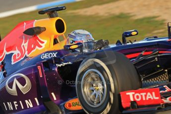 World © Octane Photographic Ltd. Formula 1 Winter testing, Jerez, 8th February 2013. Infiniti Red Bull Racing RB9, Sebastian Vettel. Digital Ref: 0574cb7d7365