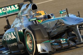 World © Octane Photographic Ltd. Formula 1 Winter testing, Jerez, 8th February 2013. Mercedes AMG Petronas F1 W04, Lewis Hamilton. Digital Ref: 0574cb7d7379