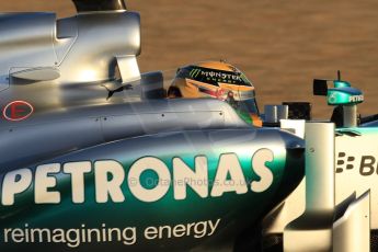 World © Octane Photographic Ltd. Formula 1 Winter testing, Jerez, 8th February 2013. Mercedes AMG Petronas F1 W04, Lewis Hamilton. Digital Ref: 0574cb7d7383