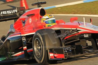 World © Octane Photographic Ltd. Formula 1 Winter testing, Jerez, 8th February 2013. Marussia MR02, Luiz Razia. Digital Ref: 0574cb7d7405