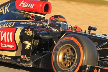 World © Octane Photographic Ltd. Formula 1 Winter testing, Jerez, 8th February 2013. Lotus E31, Kimi Raikkonen. Digital Ref: 0574cb7d7432
