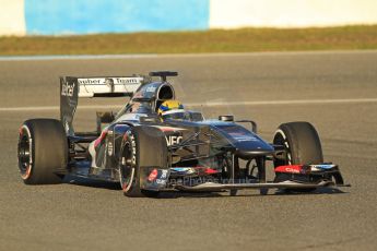 World © Octane Photographic Ltd. Formula 1 Winter testing, Jerez, 8th February 2013. Sauber C32, Esteban Gutierrez. Digital Ref: 0574cb7d7441