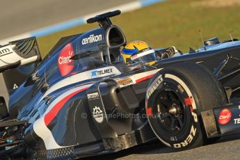 World © Octane Photographic Ltd. Formula 1 Winter testing, Jerez, 8th February 2013. Sauber C32, Esteban Gutierrez. Digital Ref: 0574cb7d7449