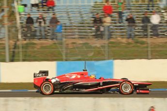 World © Octane Photographic Ltd. Formula 1 Winter testing, Jerez, 8th February 2013. Marussia MR02, Luiz Razia. Digital Ref: 0574cb7d7468