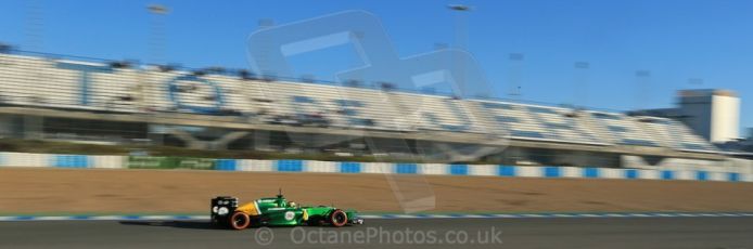 World © Octane Photographic Ltd. Formula 1 Winter testing, Jerez, 8th February 2013. Caterham CT03, Charles Pic. Digital Ref: