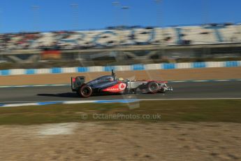 World © Octane Photographic Ltd. Formula 1 Winter testing, Jerez, 8th February 2013. Vodafone McLaren Mercedes MP4/28., Sergio Perez. Digital Ref: