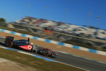 World © Octane Photographic Ltd. Formula 1 Winter testing, Jerez, 8th February 2013. Vodafone McLaren Mercedes MP4/28., Sergio Perez. Digital Ref: