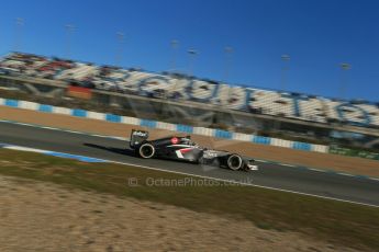 World © Octane Photographic Ltd. Formula 1 Winter testing, Jerez, 8th February 2013. Sauber C32, Esteban Gutierrez. Digital Ref: 0574lw1d0105