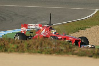 World © Octane Photographic Ltd. Formula 1 Winter testing, Jerez, 8th February 2013. Ferrari F138 – Pedro de la Rosa. Digital Ref: 0574lw1d0133