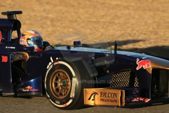 World © Octane Photographic Ltd. Formula 1 Winter testing, Jerez, 8th February 2013. Toro Rosso STR8, Jean-Eric Vergne. Digital Ref: 0574lw1d9678